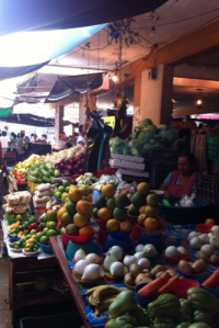 Campeche mercato bancarella Istantanee: al mercato