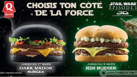 L'hamburger Darth Vader. Un Hamburger nero - come la Morte Nera :-)