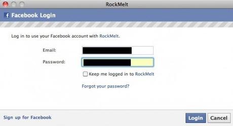 rockmelt_FB RockMelt, il browser diventa social