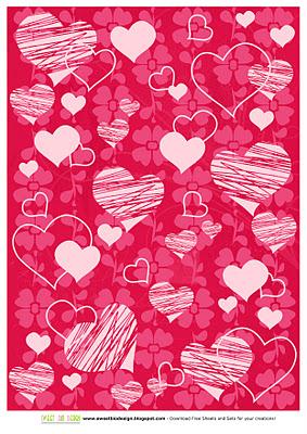 Sweet Valentine Set di Carte!!! - Sweet Valentine paper Set!!!