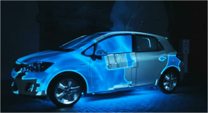 Toyota Auris, il 3D projection mapping su automobile
