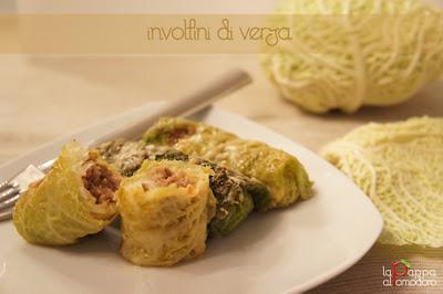 Involtini di verza ripieni di carne