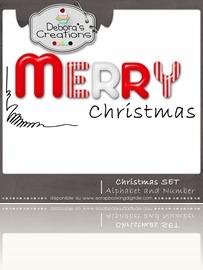Preview Christmas Set Alphabets and Numbers