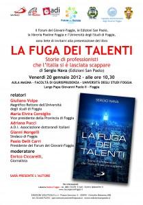 Locandina_Salmi_32x50.indd +”La Fuga dei Talenti” a Foggia+