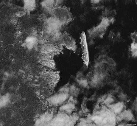 Costa Crociera vista dal satellite