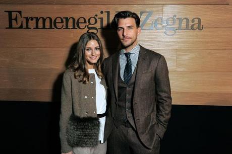 FASHION ICON | Olivia Palermo in Agnona alla sfilata Ermenegildo Zegna