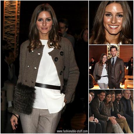 FASHION ICON | Olivia Palermo in Agnona alla sfilata Ermenegildo Zegna