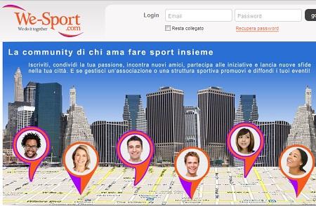 we sport We Sport il social network per gli amanti dello sport