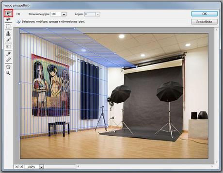 Il fuoco prospettico in Photoshop