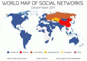 Mappa Social Network - dicembre 2011