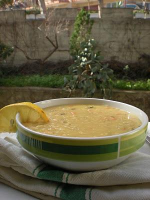 Shorba al Adas (zuppa di lenticchie rosse al limone)