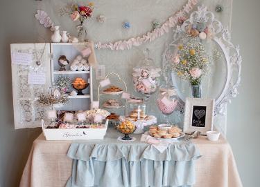 tavolo dei dolci shabby chic