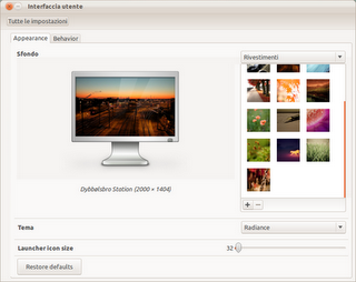 Nuova interfaccia utente per Ubuntu 12.04 Precise Pangolin Alpha1