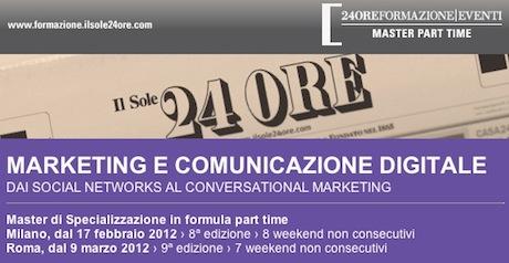 Corso Marketing e Comunicazione Digitale-formula weekend