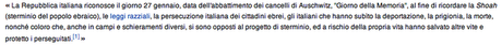 La giornata della memoria, la Shoah, Auschwitz e altri orrori La giornata della memoria, la Shoah, Auschwitz e altri orrori