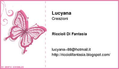 ..e la grafica e il biglietto da visita per Lucyana
