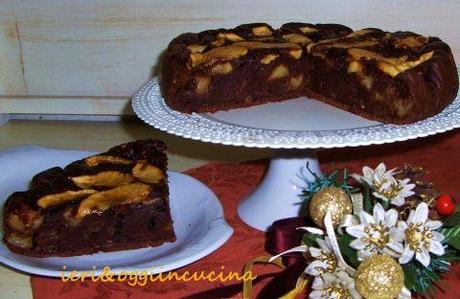 torta di mele e cacao