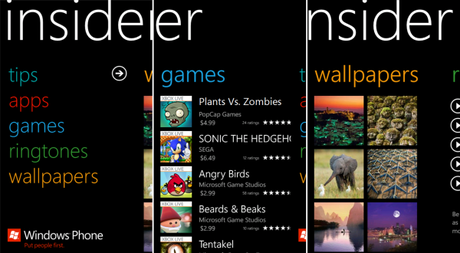 Download Insider : Nokia Lumia con esclusivi sfondi, applicazioni, suonerie e giochi