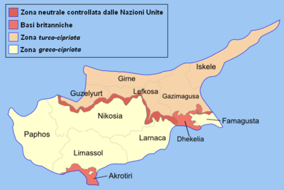 Suddivisione di Cipro
