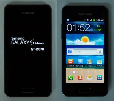 galaxy s advance 451x400 Samsung presenta il nuovo Galaxy S Advance: nuovo design, Dual Core e Flash LED