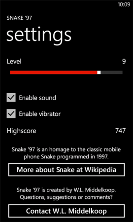 Snake97.2 270x450 Il gioco Snake sbarca anche su Windows Phone