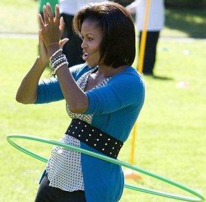 michelle obama hula hoop