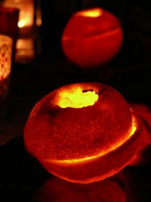 Souffle' di Zucca con cuore di Caprino e i lumini di mandarino di mio nonno!