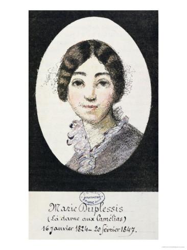 I volti dell'amata cortigiana francese Marie Duplessis: Marguerite e Violetta.