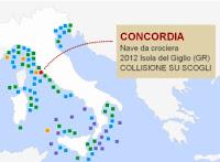 Costa Concordia e le altre: tutti i relitti navali del Mediterraneo. Infografica interattiva