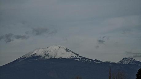 E' ritornato il freddo e la neve sul Vesuvio
