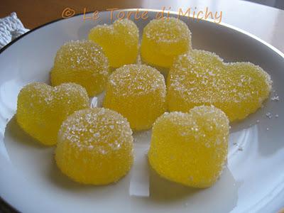 Caramelle Gelee all'arancia (Gelatine di frutta)