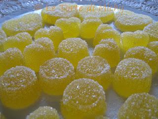 Caramelle Gelee all'arancia (Gelatine di frutta)