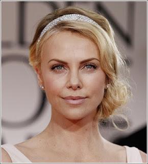 Golden Globes 2012,il make up di Charlize Theron