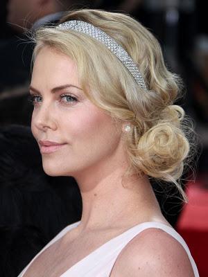 Golden Globes 2012,il make up di Charlize Theron