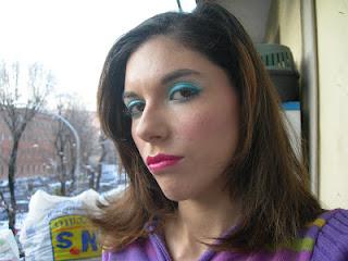 Sono ancora truccata e...foto del trucco di oggi :D