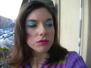 Sono ancora truccata e...foto del trucco di oggi :D