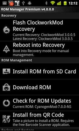 Download ClockworkMod Touch per Samsung Galaxy SII, Epic 4G Touch, HTC Rezound, LG Optimus 2X, 3D