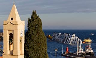 L’omaggio del grande Carlo Borlenghi a Costa Concordia