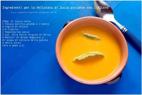 Winter comfort soup and the right to sell lingerie: crema di zucca piccante all'alloro