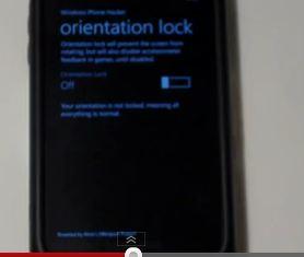 df Orientation Lock – disabilitare la rotazione dello schermo su Windows Phone