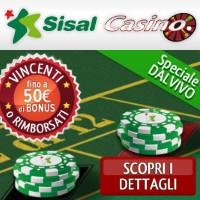 Sisal Casino, bonus speciale per il casino live