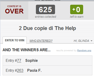 Estrazione Gveaway The Help! Estrazione Gveaway The Help!