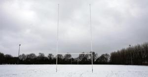 Ad Ancona rugby in campo contro neve e ghiaccio