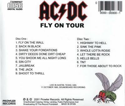 AC/DC - Fly On Tour - Austin - 1985