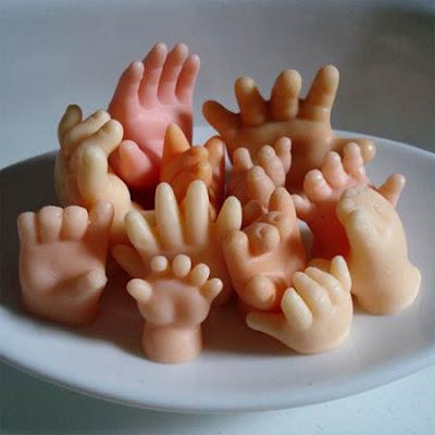 Hello, we are a handful of dolls hands. We are tender and...