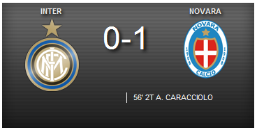 Inter-Novara 0-1