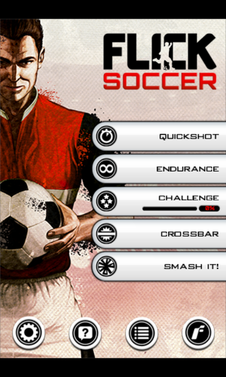 Migliori Giochi Android: Flick Soccer! HD Flick Soccer Menu Migliori Giochi Android: Flick Soccer! HD