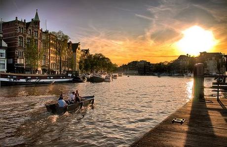 Sunset over Amsterdam (Frontpage) by Werner Kunz, on Flickr