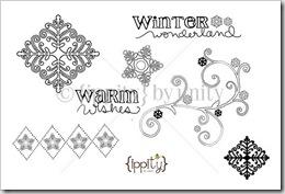 Warm Wishes : un tocco di neve et voila',,,,