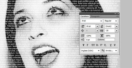 Creare un ritratto con il testo in Photoshop - screenshot #2 Creare un ritratto con il testo in Photoshop